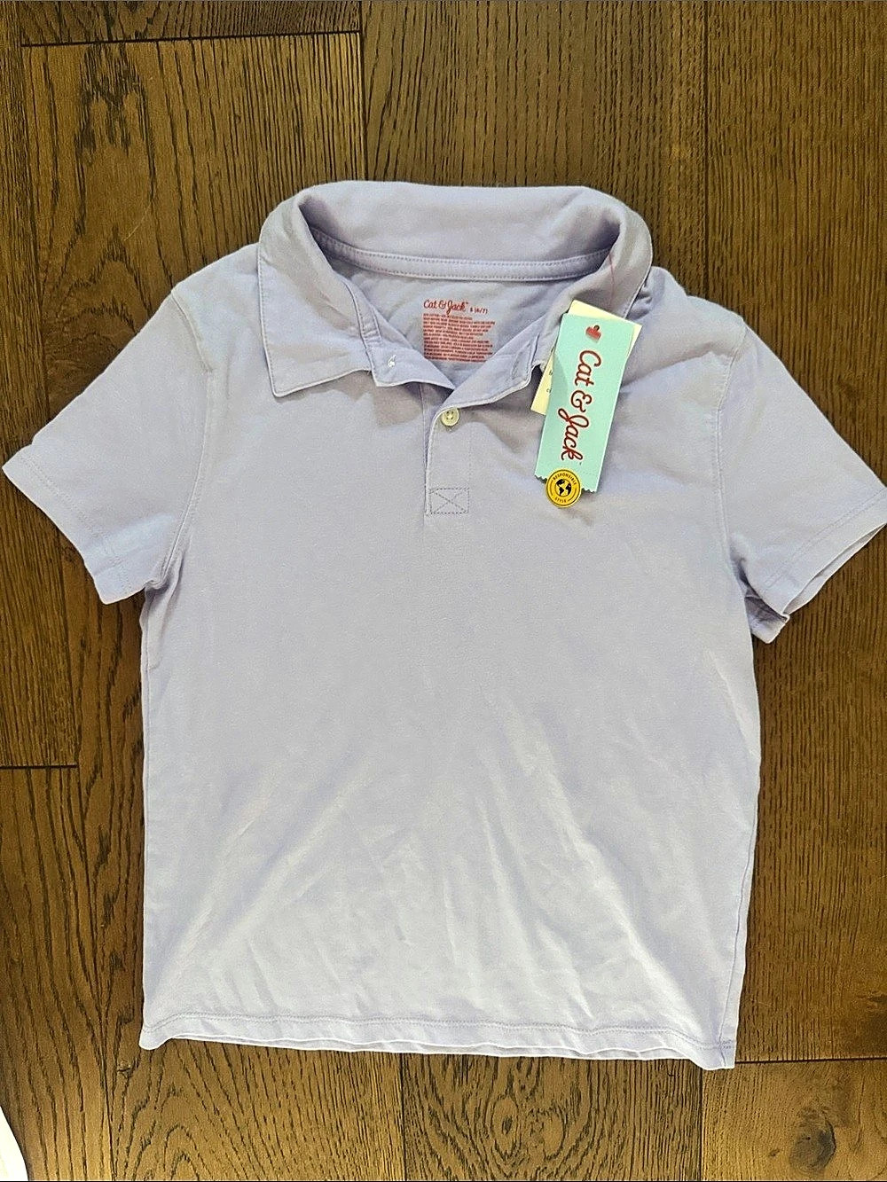 NWT Cat & Jack Polo Shirt Purple 6/7